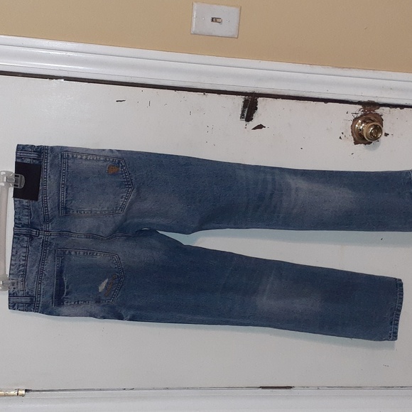 Crooks & Castles Distressed Denim Blue Size 32X32 Streetwear Edge Urban Jeans - Picture 3 of 11